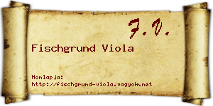 Fischgrund Viola névjegykártya